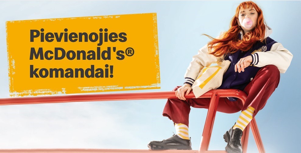 Pievienojies mūsu draudzīgajai McDonald's komandai!