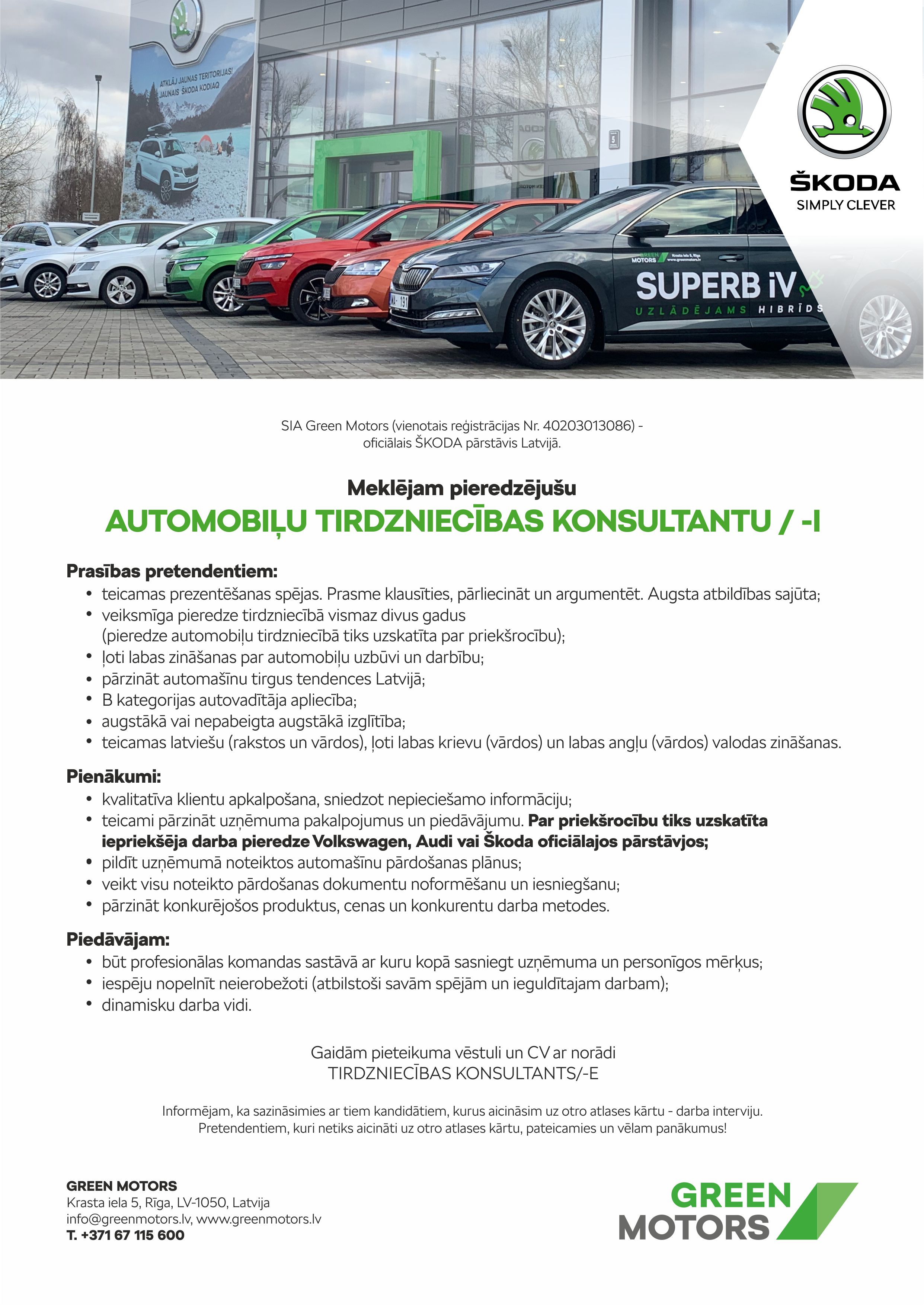 tendenču konsultantu tirdzniecība)